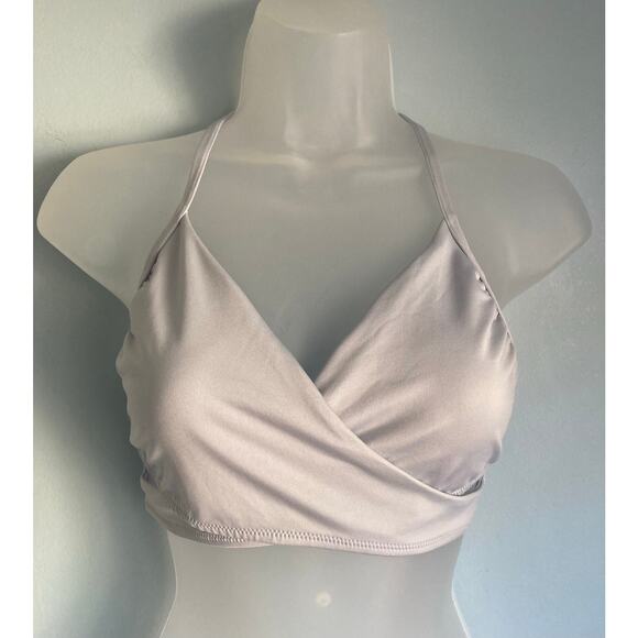 NWOT PINK Ultimate Lightly Lined Bra Gray Large - Picture 1 of 5